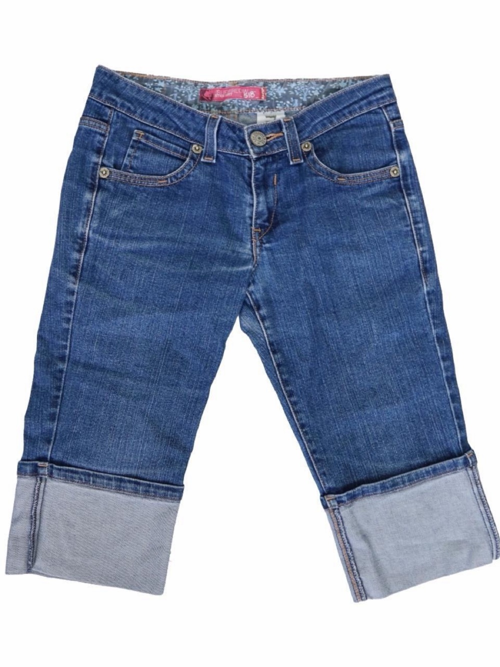 Levi’s Superlow 518 Cuffed Blue Jeans